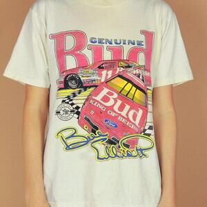 Retro Nascar Bill Elliott Budweiser Graphics Shirt